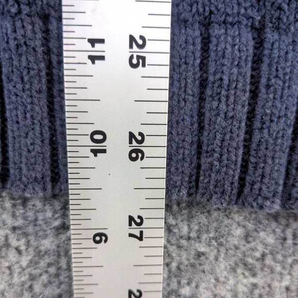 Eddie Bauer Men's Pullover Sweater Blue Large V-Neck 100% Cotton Vintage Made UK - Picture 10 of 11